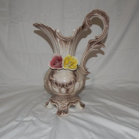 Capodimonte porcelain pitcher